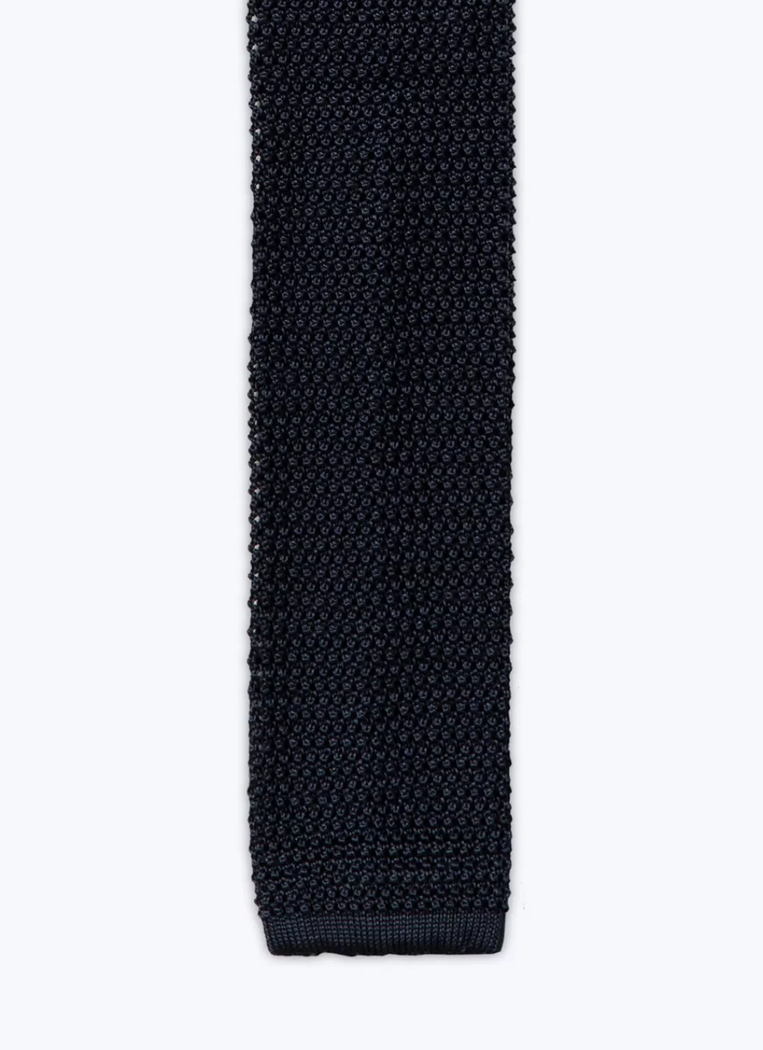 Fursac Knitted Silk Tie Midnight Blue Cheap