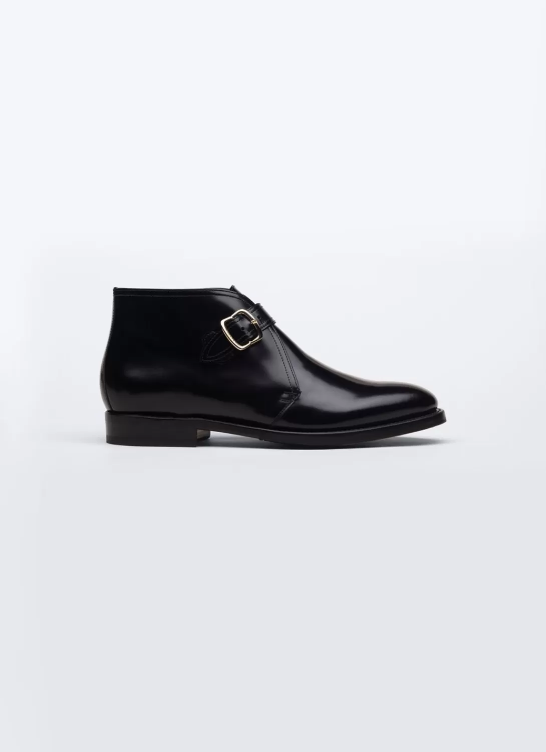 Fursac Leather Buckle Ankle Boots Black Shop