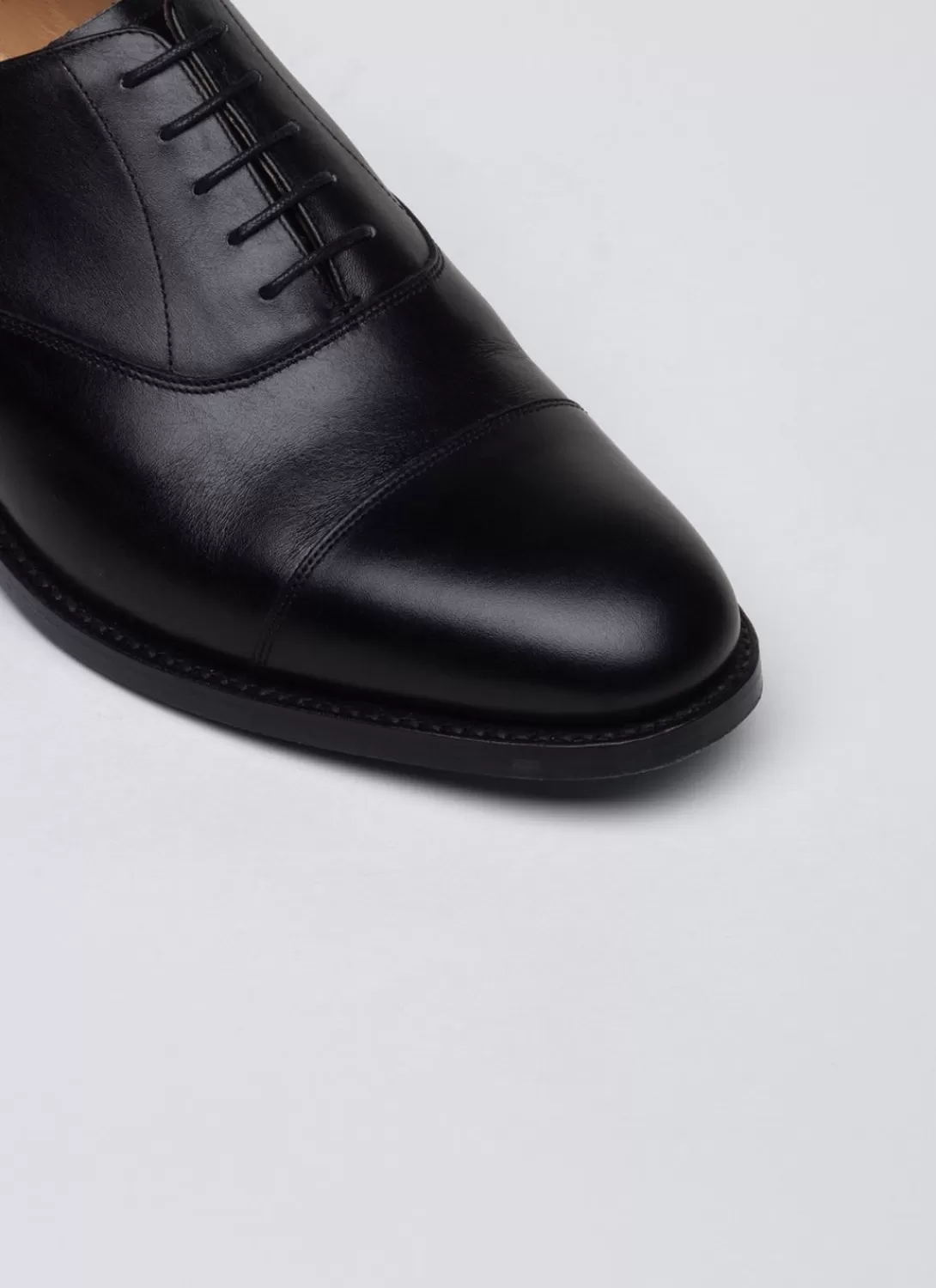 Fursac Leather Oxford Captoe Black Hot