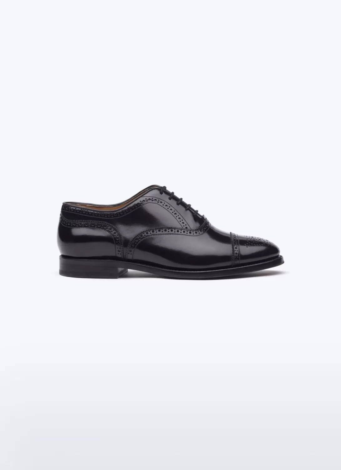 Fursac Spazolatto Leather Brogues Shoes Black Outlet