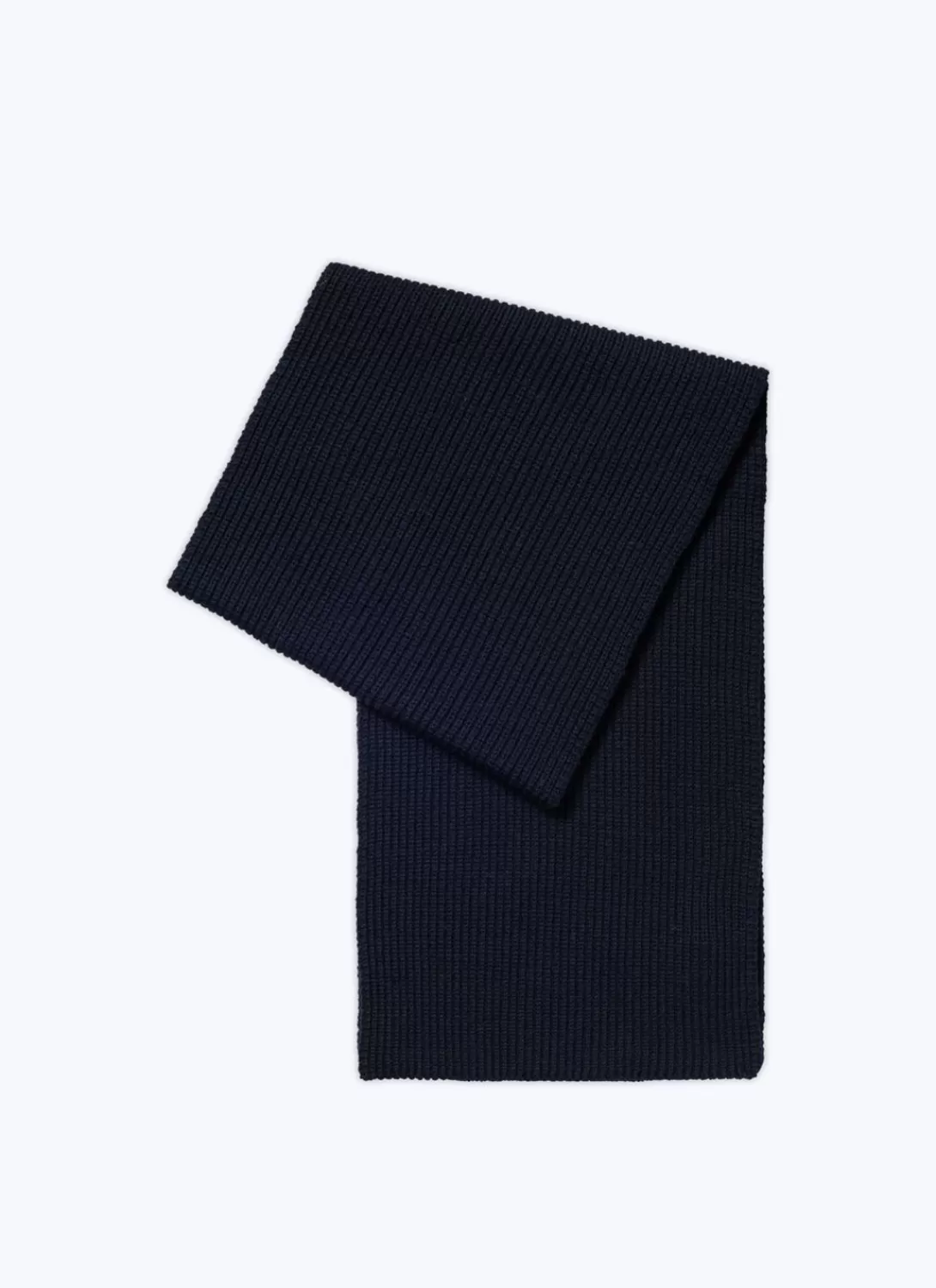 Fursac Wool Scarf Navy Blue Cheap